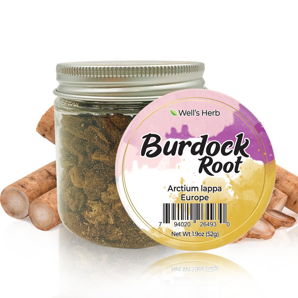 Well's Dried Burdock Root | 1.9 oz. | 100% Natural | Perfect for Herbal Hair and Skin Oil DIY