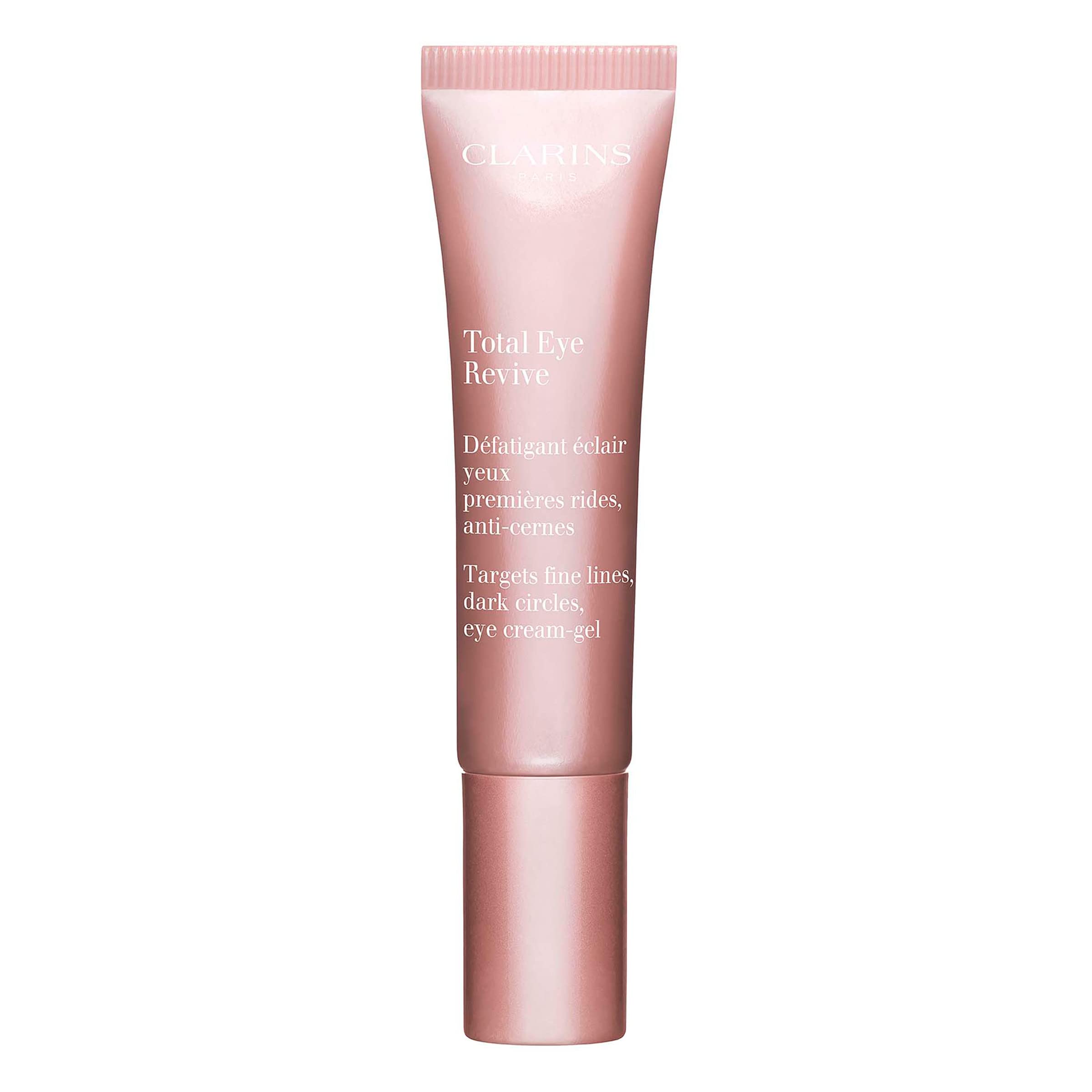 Clarins Total Eye Revive  Anti-Aging Cream-Gel Eye Treatment  Visibly Smoothes Fine Lines  Targets Dark Circles, Puffiness And S