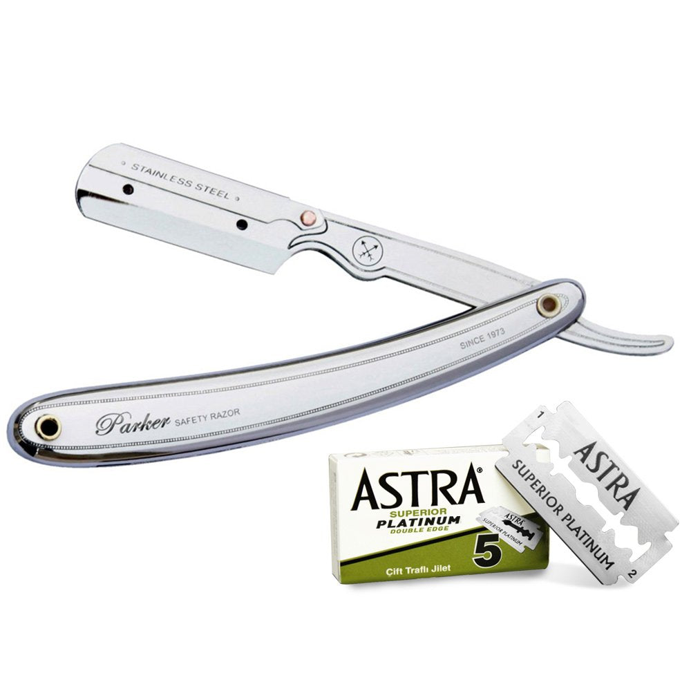 Parker-Astra Razor and Razor Blades 31R - 1 Pack of 2