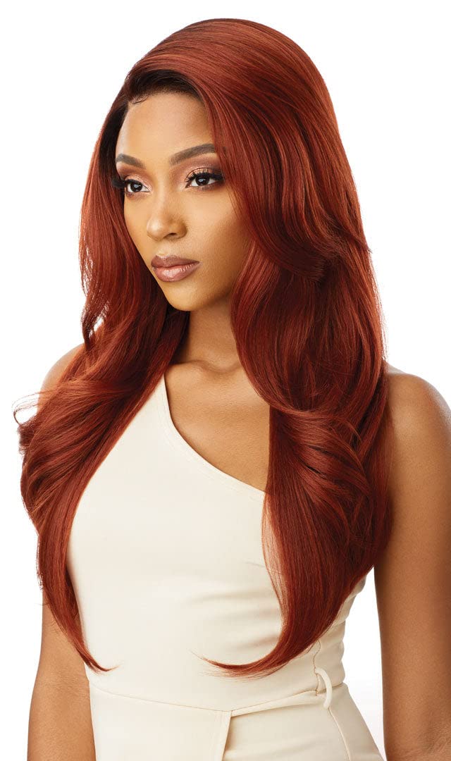 Premium Swiss Lace Front Wig Melted Hairline Catalina Ear-To-Ear Soft Lace Pre-Attached Elastic Band (Drff2/Brnsu)