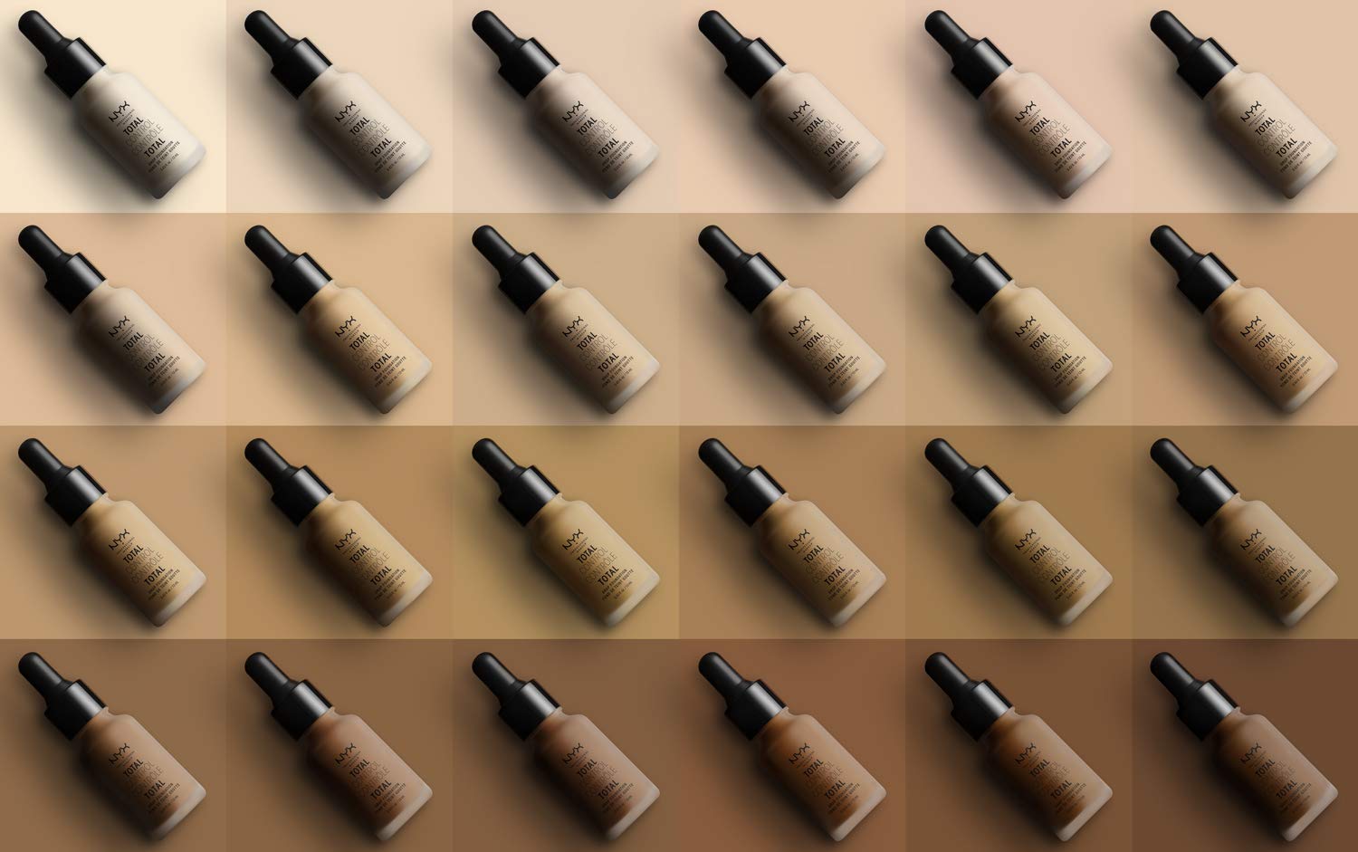 NYX PROFESSIONAL MAKEUP Total Control Drop Foundation - Cappuccino, With Purple Undertones