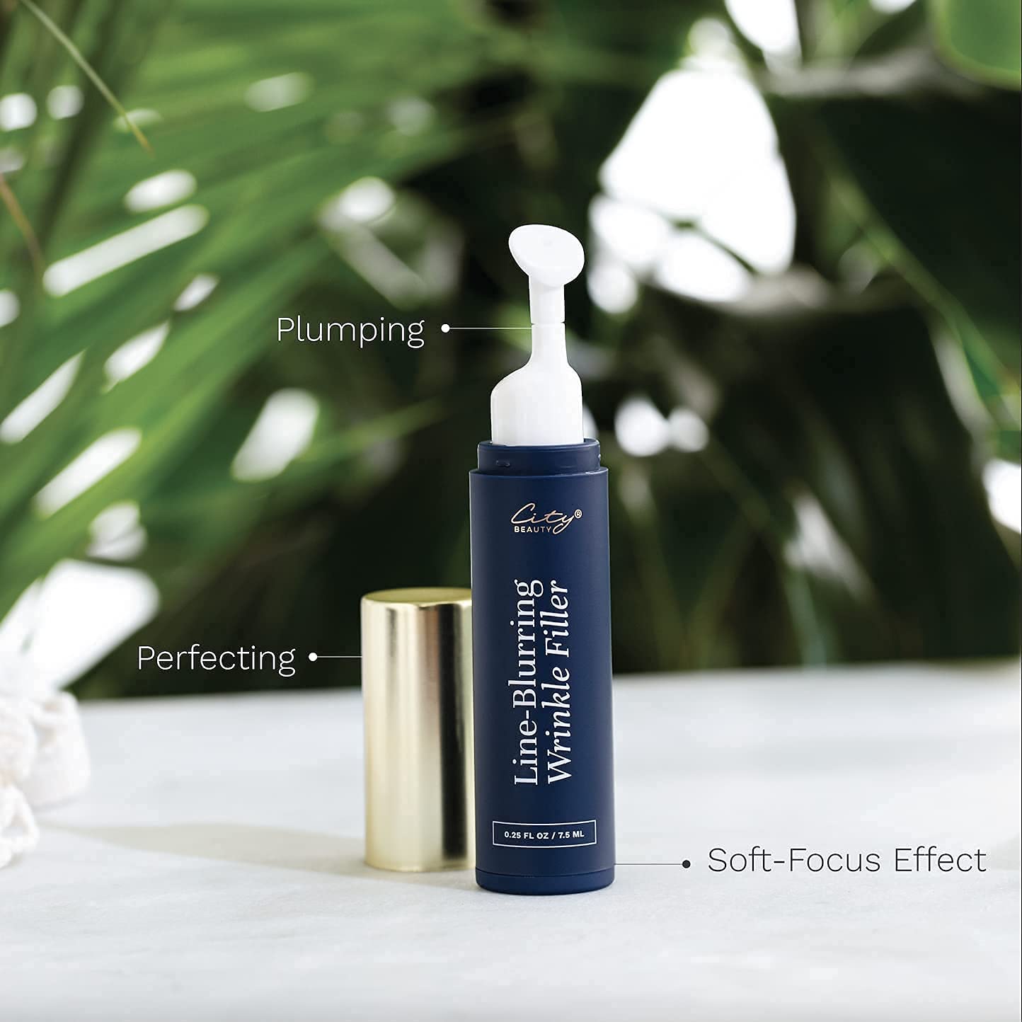 City Beauty Line-Blurring Wrinkle Filler - Instant Spot Treatment For Wrinkles & Fine Lines - Firm & Smooth - Clean Formula With