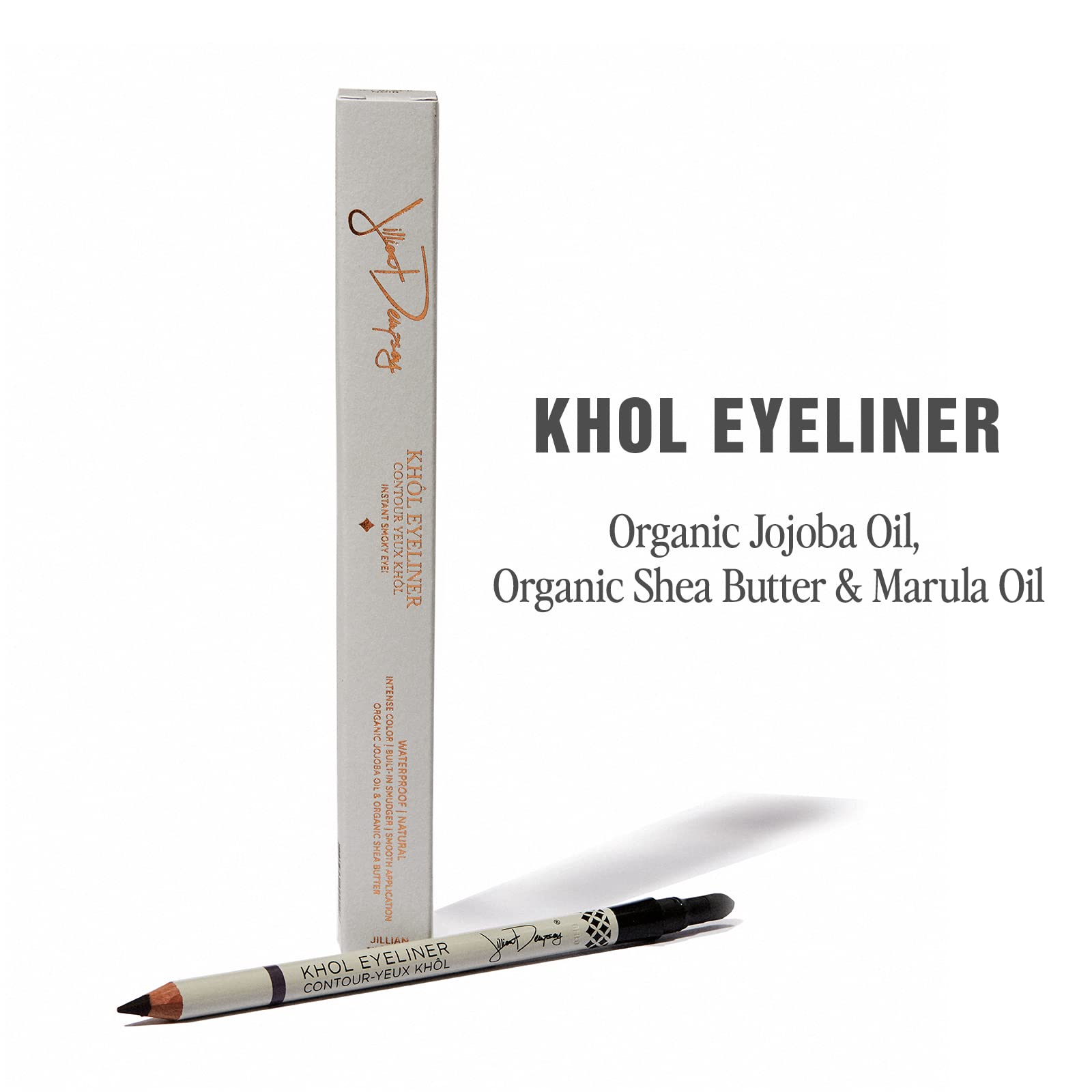 Jillian Dempsey Khl Eyeliner | Waterproof Eyeliner Pencil With Built-In Smudger | Long-Lasting Intense Color I Jet Black