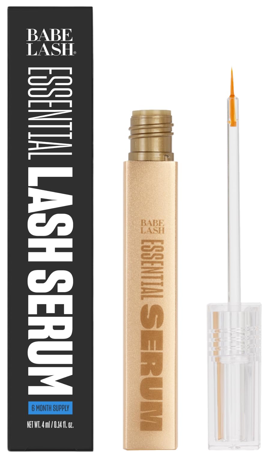Babe Original Eyelash Serum for Natural, Fuller & Longer Looking Eyelashes - Lash Serum Hydrates Lashes for Lash, Brow & Lash Ex
