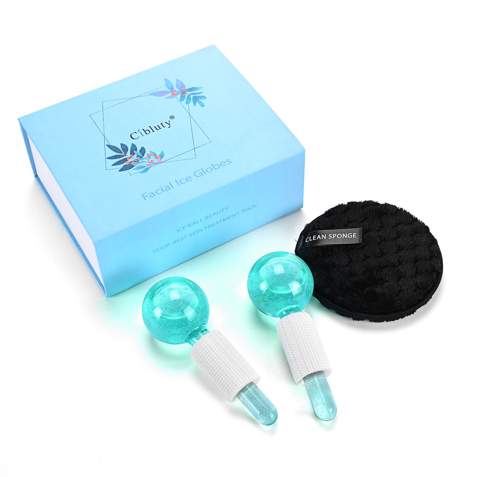 Cibluty Ice Globes For Facials- Freezer Free Face Rollers With Essence For Daily Beauty Routines, Skin Massagers Globes Durable