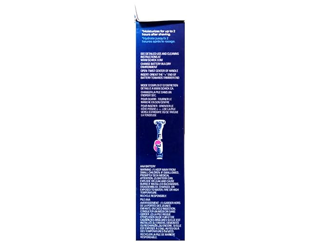 Schick Hydro Silk Trim Style Razor & Bikini Trimmer, 1 Count, Model 0729, Ideal for Sensitive Skin
