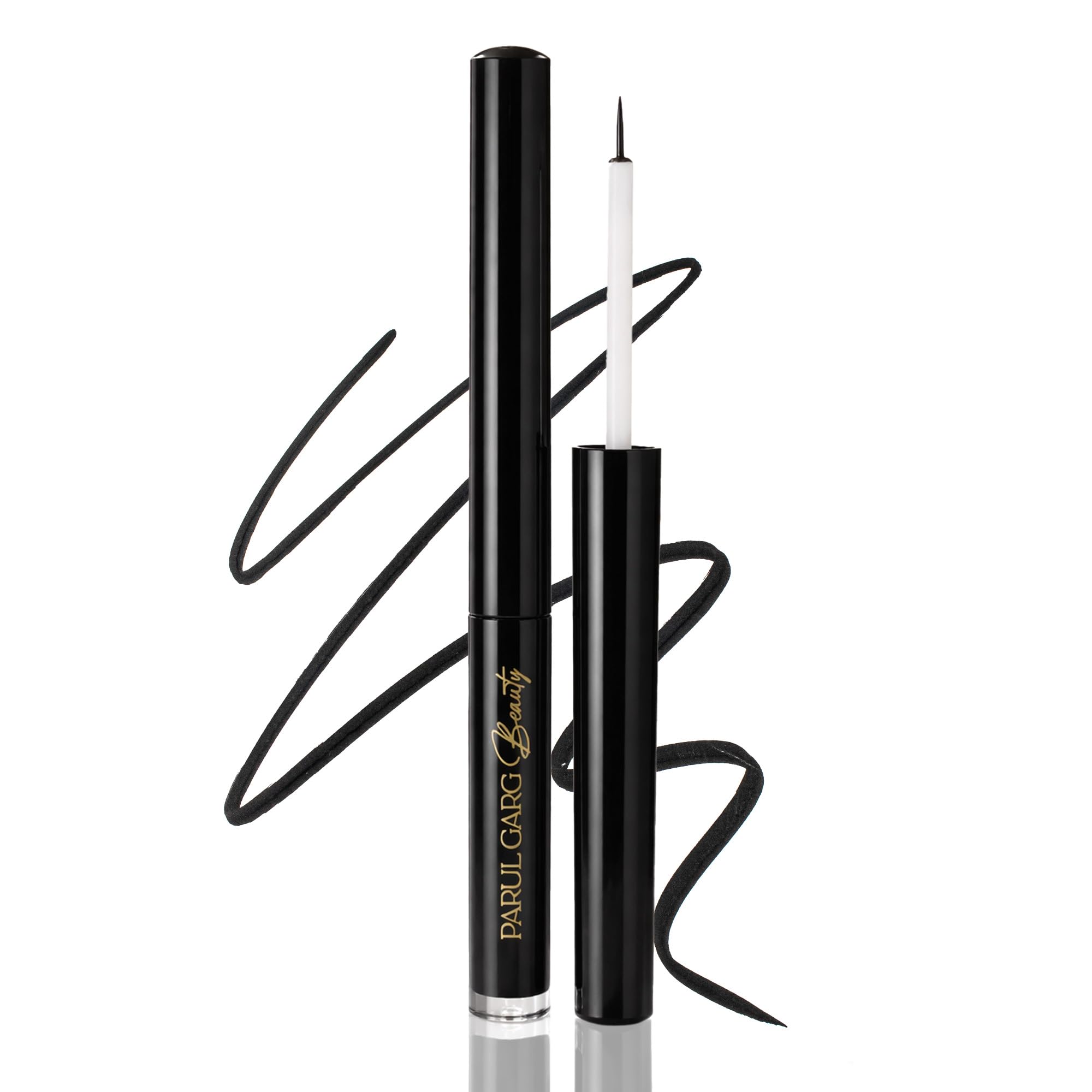 Parul Garg Beauty Black Liquid Eyeliner  SmudgeProof & WaterResistant | LongStay, QuickDrying & Matte Finish | 3Ml (Black)