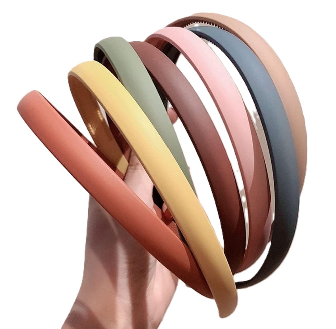Starvis GirlS Fashion 6Pcs Elastic Hair Bands For Girls  Plain & Wavy Teeth Headbands & Combs
