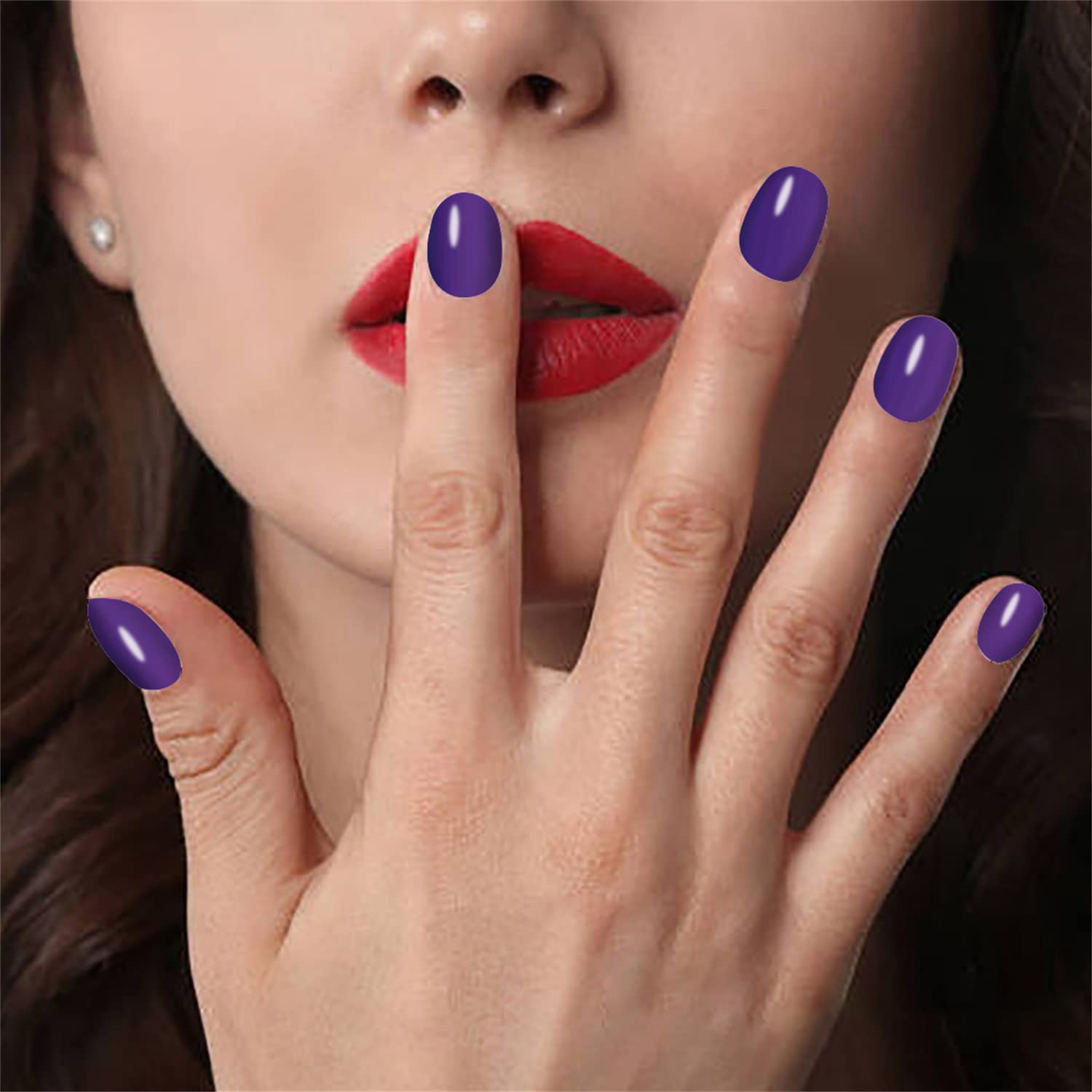 WOKOTO 20 Sheets Matte Solid Nail Polish Strips Stickers Warm Tones Low Gloss Nail Stickers Full Nail Wraps Real Nail Polish Sti
