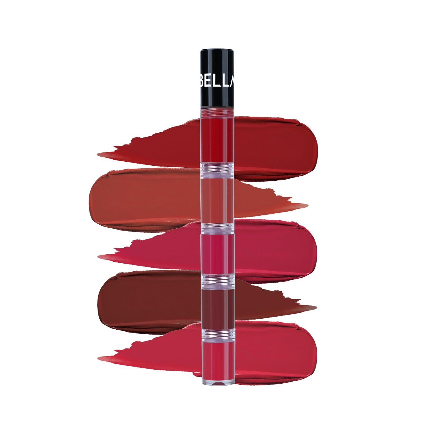Bellavita High Five 5-In-1 Liquid Lipstick | Intense Moisturisation | Long Lasting Lip Color | Enriched With Vitamin E | Travel 