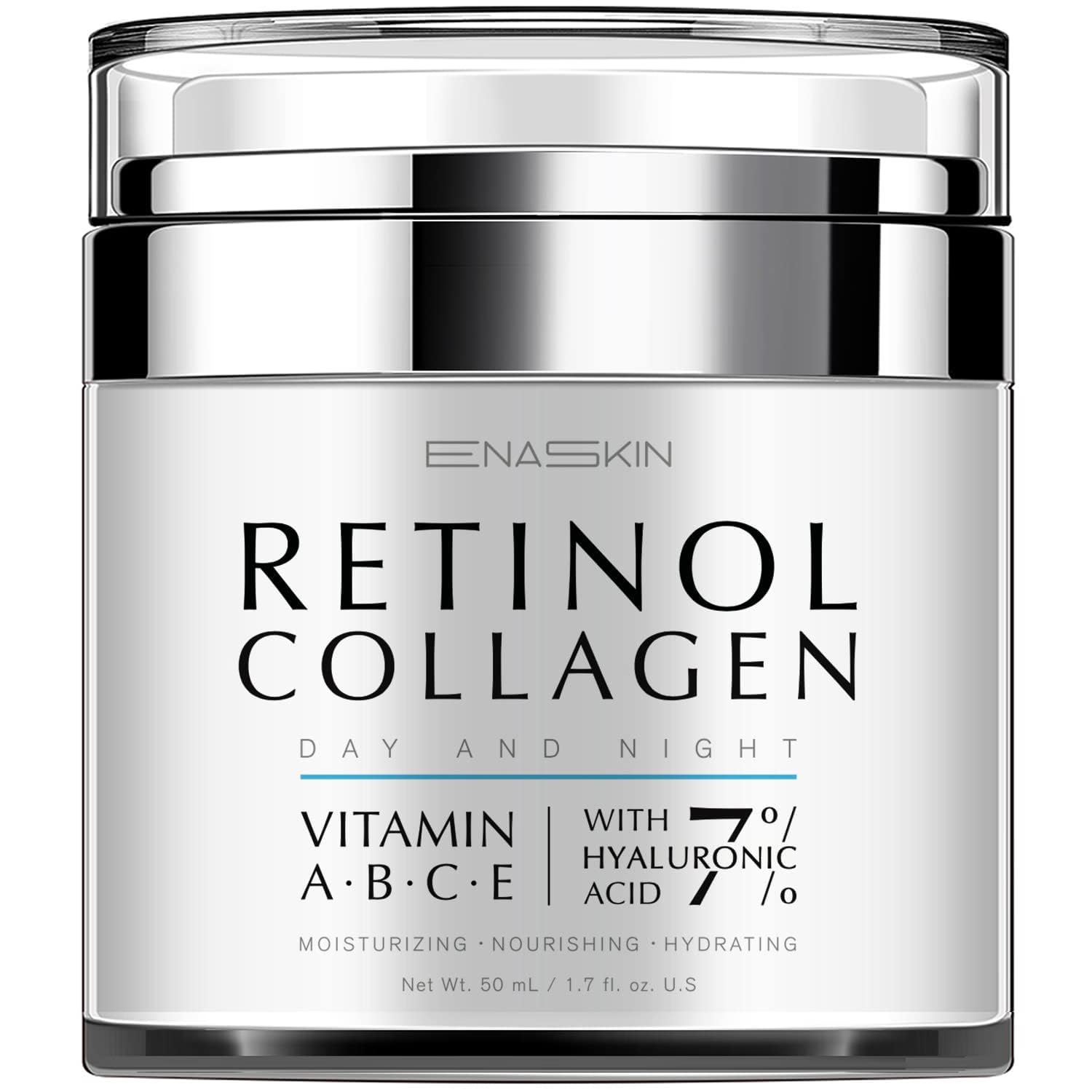 EnaSkin Retinol Cream for Wrinkles: Face Collagen Cream for Tightening Skin - Anti Aging Facial Moisturizer Day and Night for Wo