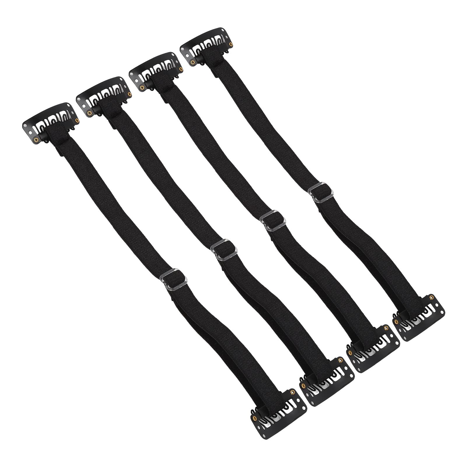 Face Band, 4Pcs Facelift Bands with Clips, Adjustable Elastic Face Stretching Lifting Strap, Face Slimming Bands Eyebrows and Ey