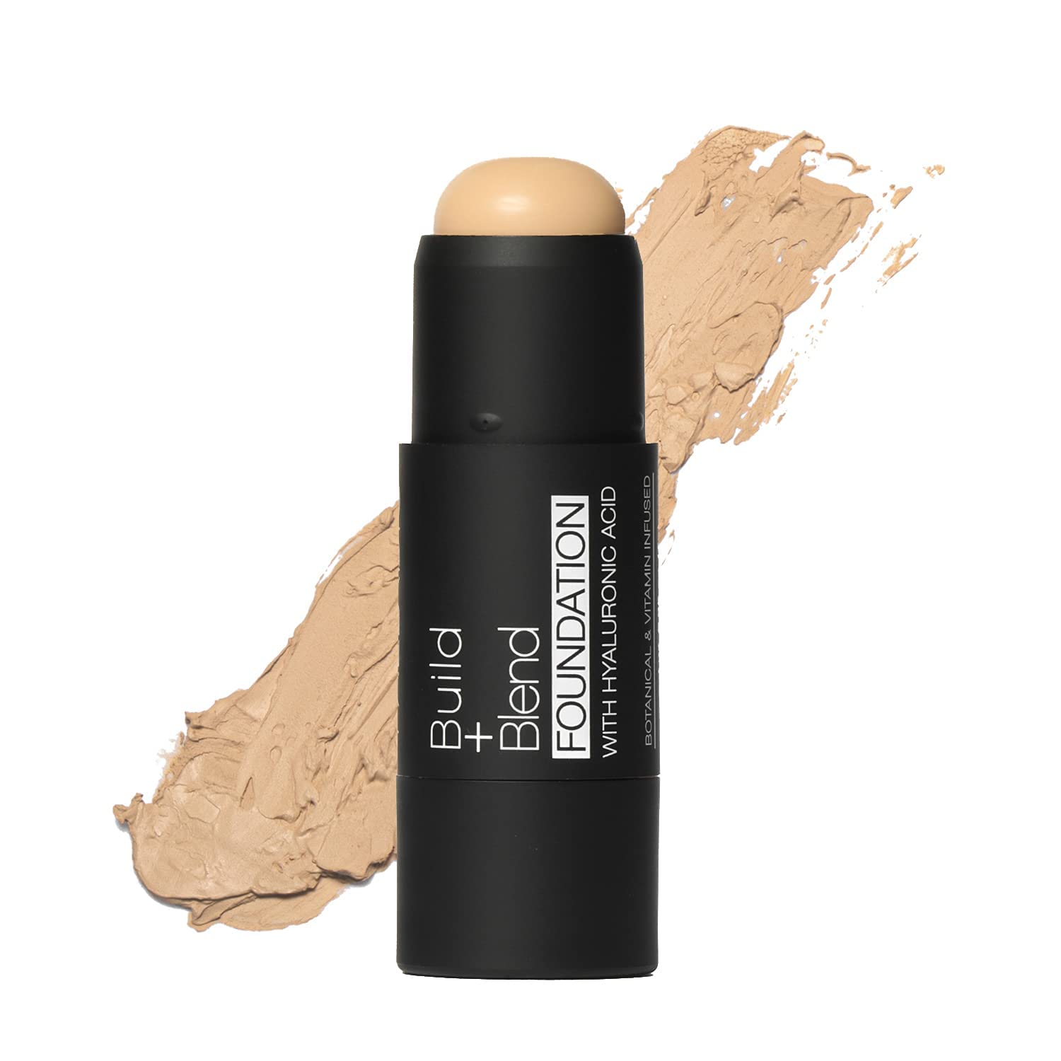 Palladio BUILD & BLEND Foundation Stick, Medium Coverage Buildable Contour Stick for Face, Ultra Blendable Creamy Formula for a 