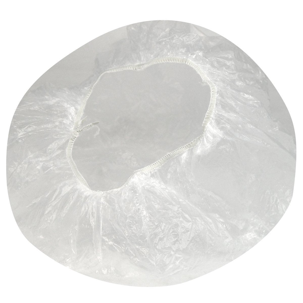 Disposable 100 Pcs Plastic Waterproof Clear Shower Caps Bath Shower Hair Caps For Women And Men