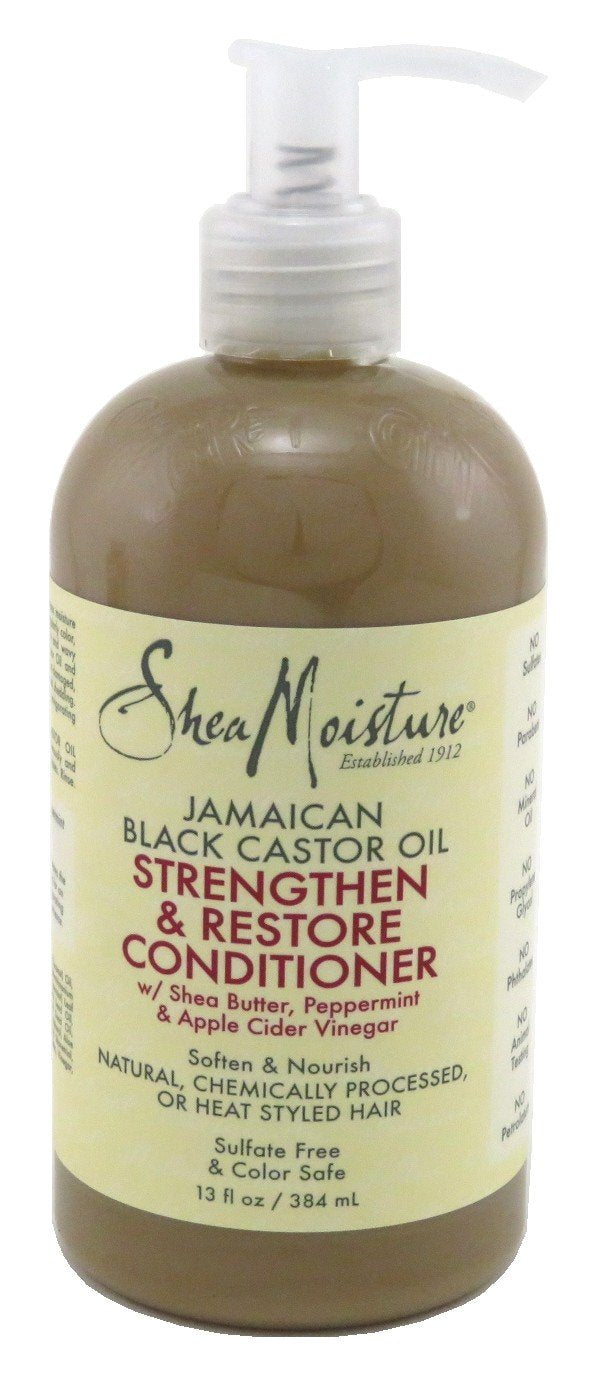 Shea Moisture Jamaican Black Conditioner Strength/Grow 13 Ounce (384ml) (6 Pack)