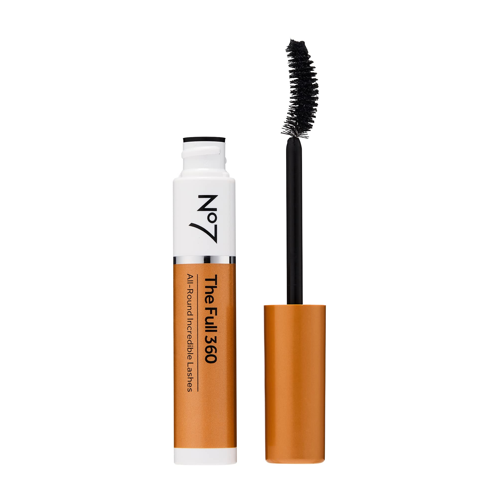 No7 The Full 360 Mascara - Black - Volumizing, Lengthening Mascara For Full, Long Lashes - Clump & Smudge-Free - Up To 24 Hour W
