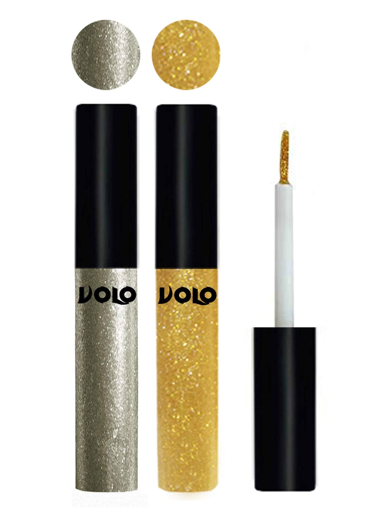 Volo Waterproof Glitter Eye Liner (Light Copper, Light Golden)