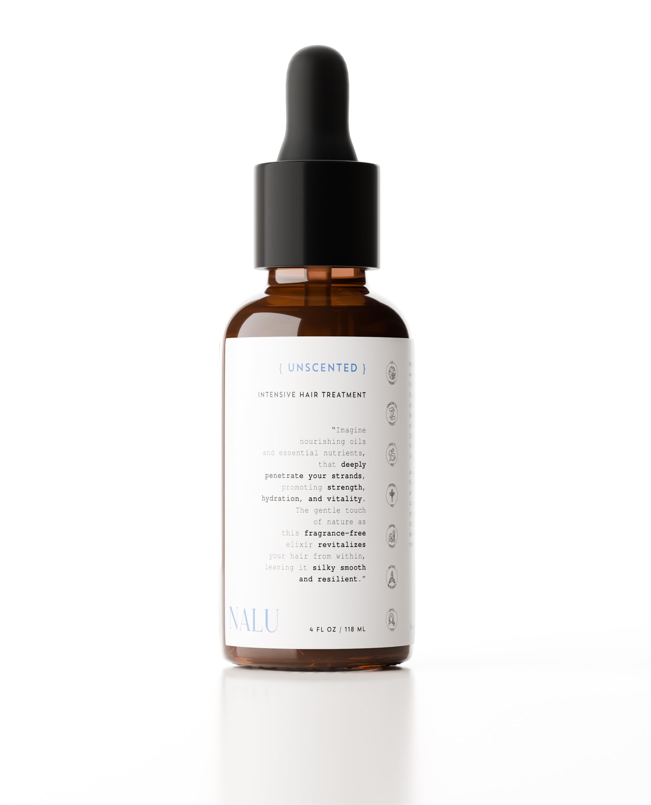 NALU Organic Unscented Hair Treatment. For Sensitive Scalp | Rejuvenating, Nourishing and Calming. Soothing Experience and Healt