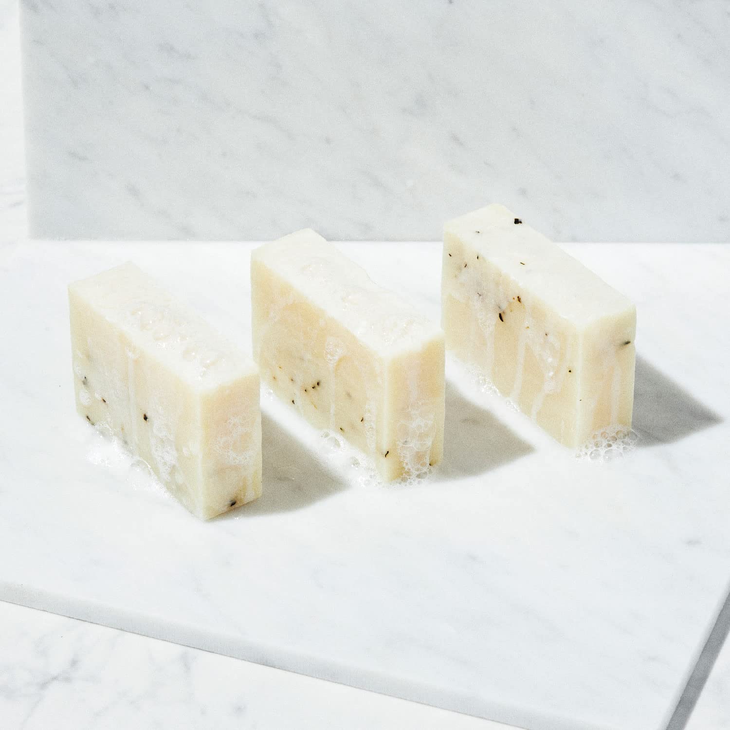 Brickell Men's Mint Soap Scrub Bar for Men (3 Pack), Natural and Organic Exfoliating Bar Soap Handmade with Tea Tree, Coconut an