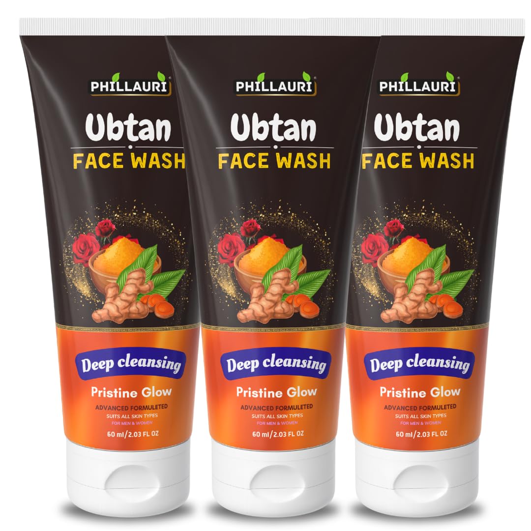 Ubtan Face Wash For Tan Removal & Enhancing Skin | Dead Skin Cell Removal| For Men & Women | Ubtan Face Care Cleanser  60 Ml (P