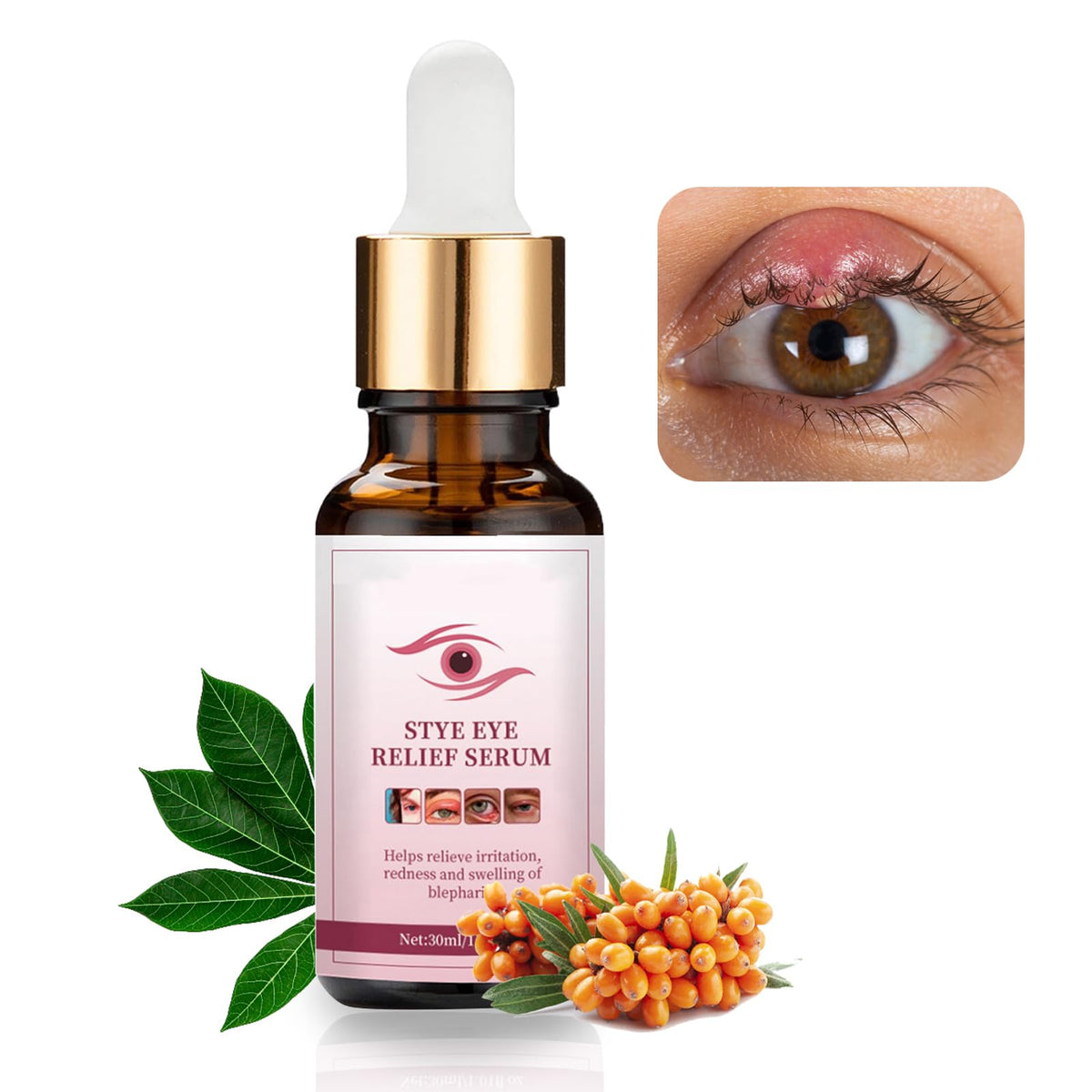 Stye Eye Treatment,Chalazion Remover,Stye Eye Relief Serum for Styes Chalazion and Blepharitis Treatment, Fast Relief,Mild Lash 