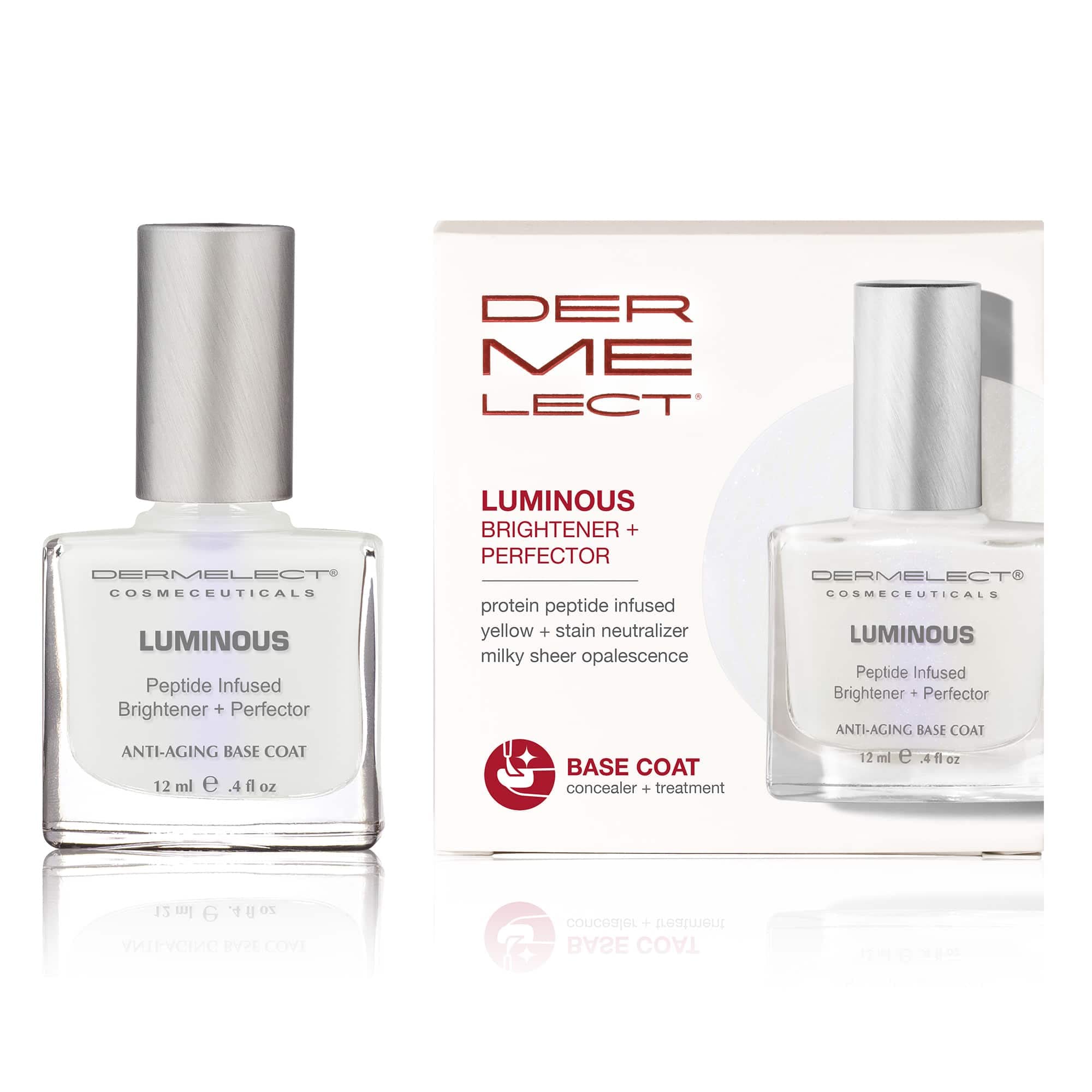Dermelect Cosmeceuticals Luminous Nail Brightening Treatment - Dual Action Brightener & Treatment for Visibly Damaged Nails, Ant