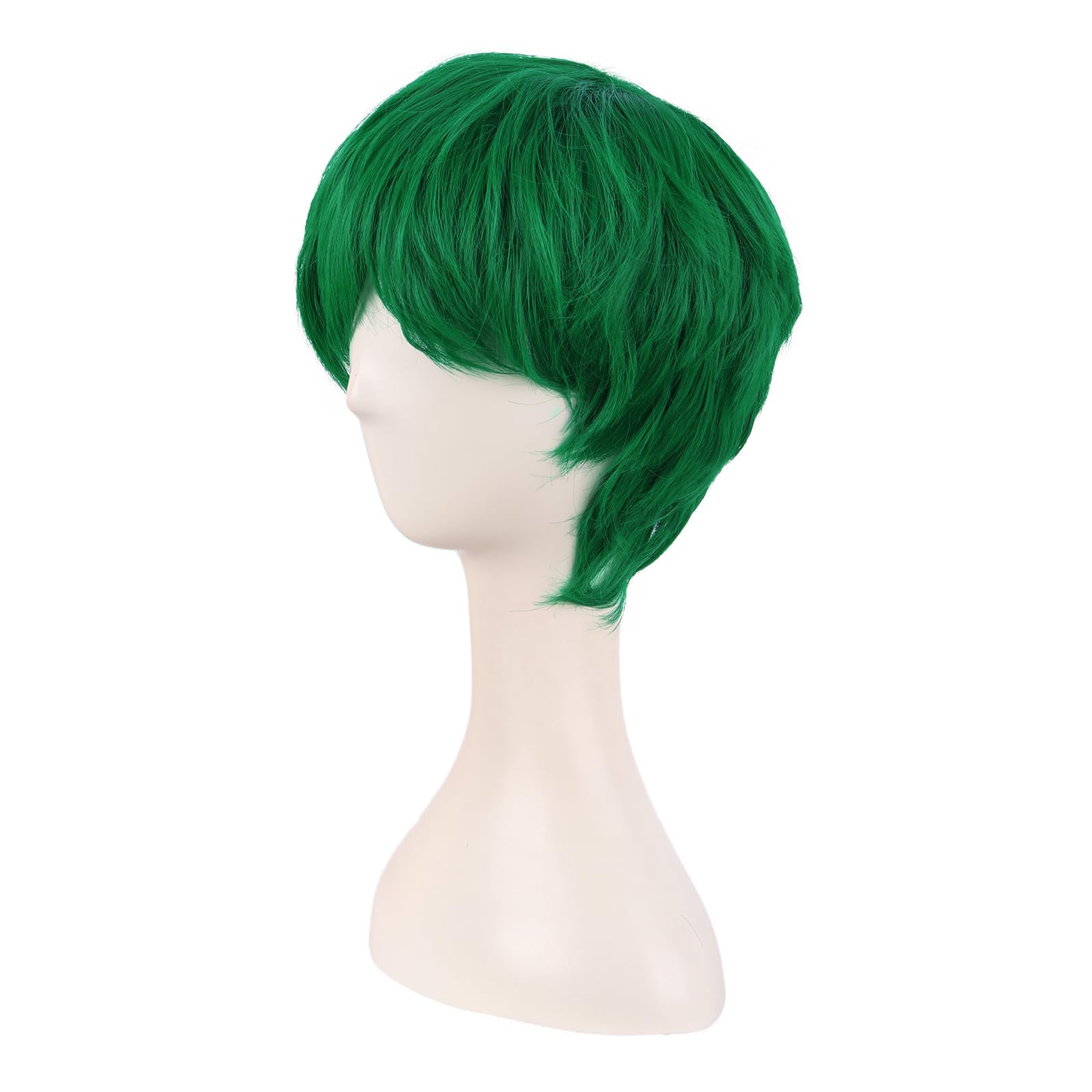 MapofBeauty 10 Inch/25 cm Fashion Women Natural Short Curly Wig (Grass Green)