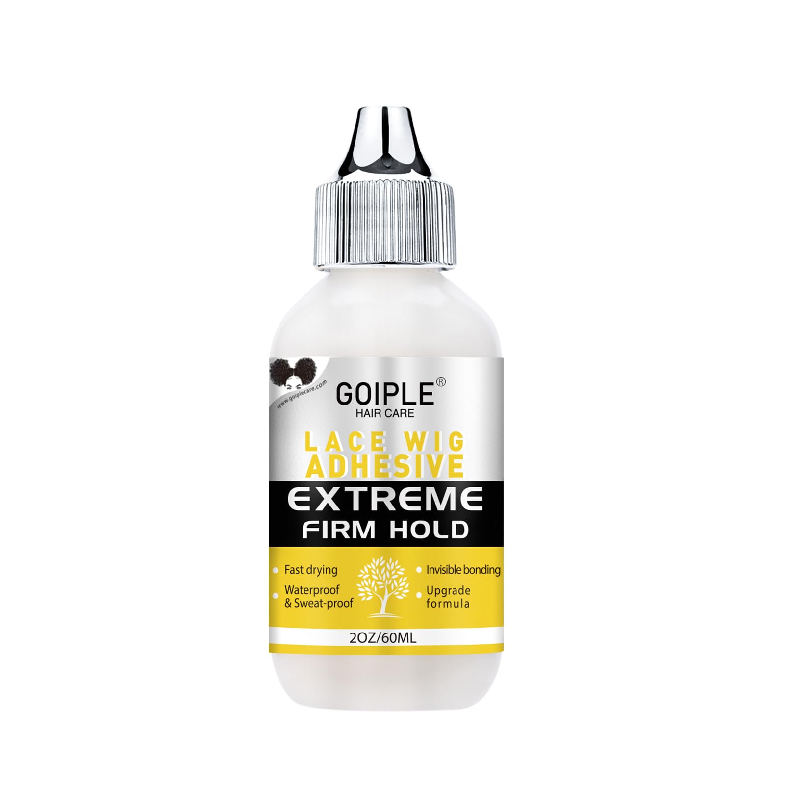 Goiple Wig Glue Hair Glue Lace Glue 2Oz, Waterproof Lace Front Wig Glue For Wigs, Fast Dry Wig Glue For Lace Front Wigs Strong H
