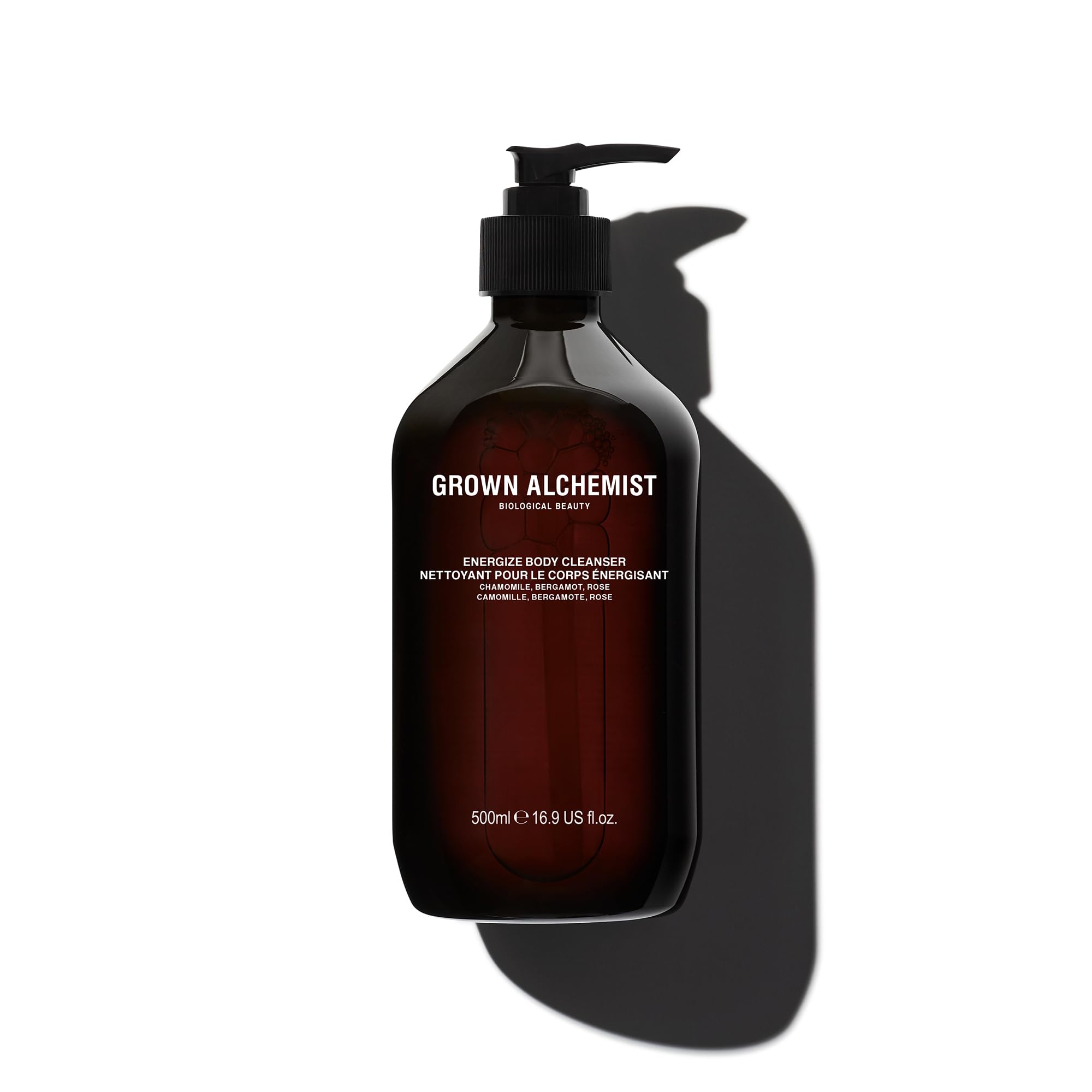Grown Alchemist Energize Body Cleanser. Chamomile, Bergamot & Rose Body Cleanser. Gentle Body Wash. Hydrates & Cleanses Skin (50