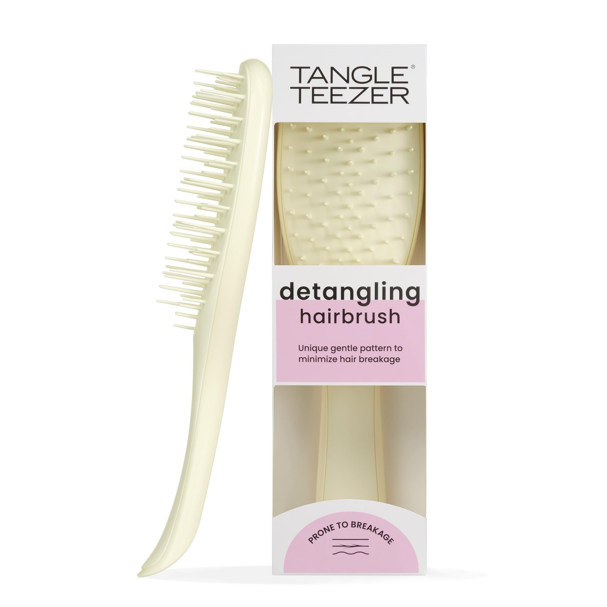 Tangle Teezer Extra Gentle Detangler Hair Brush, with Fewer Bristles for Gentle & Effective Detangling to Minimize Hair Loss & B