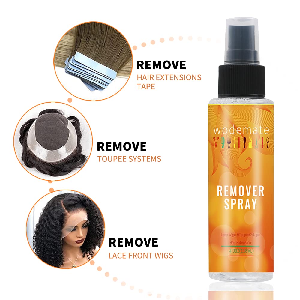 Tape In Extension Remover Fast Acting,Glue Remover Spray For Lace Wigs,Hair Glue Bonding Residue Remover Solvent,Removes Adhesiv