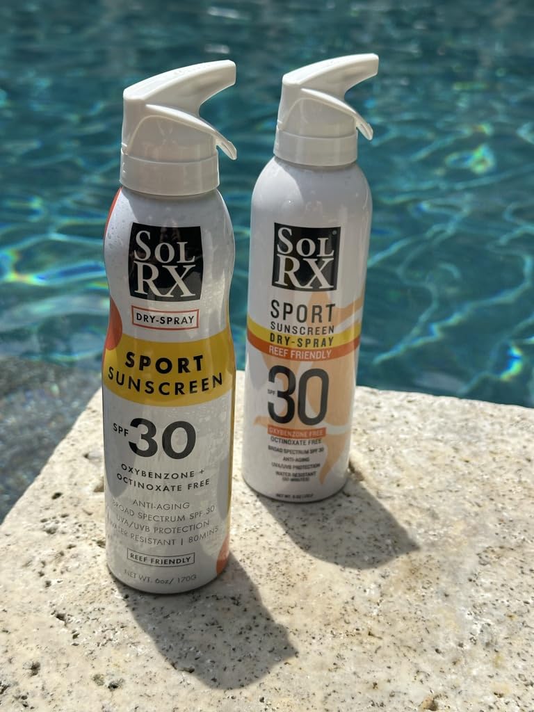 SolRX SPF 30 Sport Sunscreen Dry Spray, 6 oz