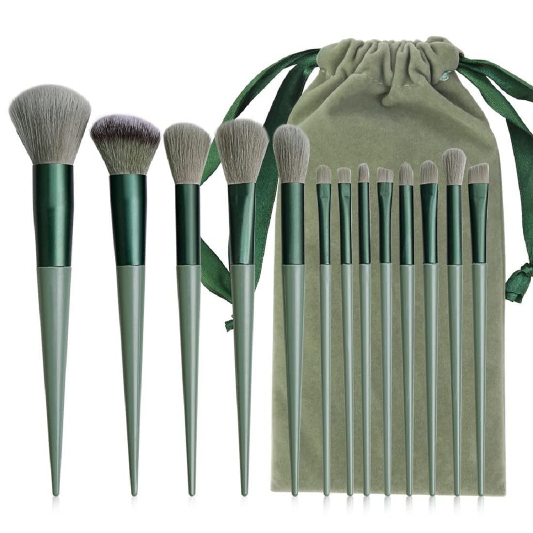 Glowhouse Makeup Brush Set Kit 13 Pcs Eye Shadows Make Up Brushes Eyeliner Brushes Blending Face Powder Blush Cosmetics Brushes 