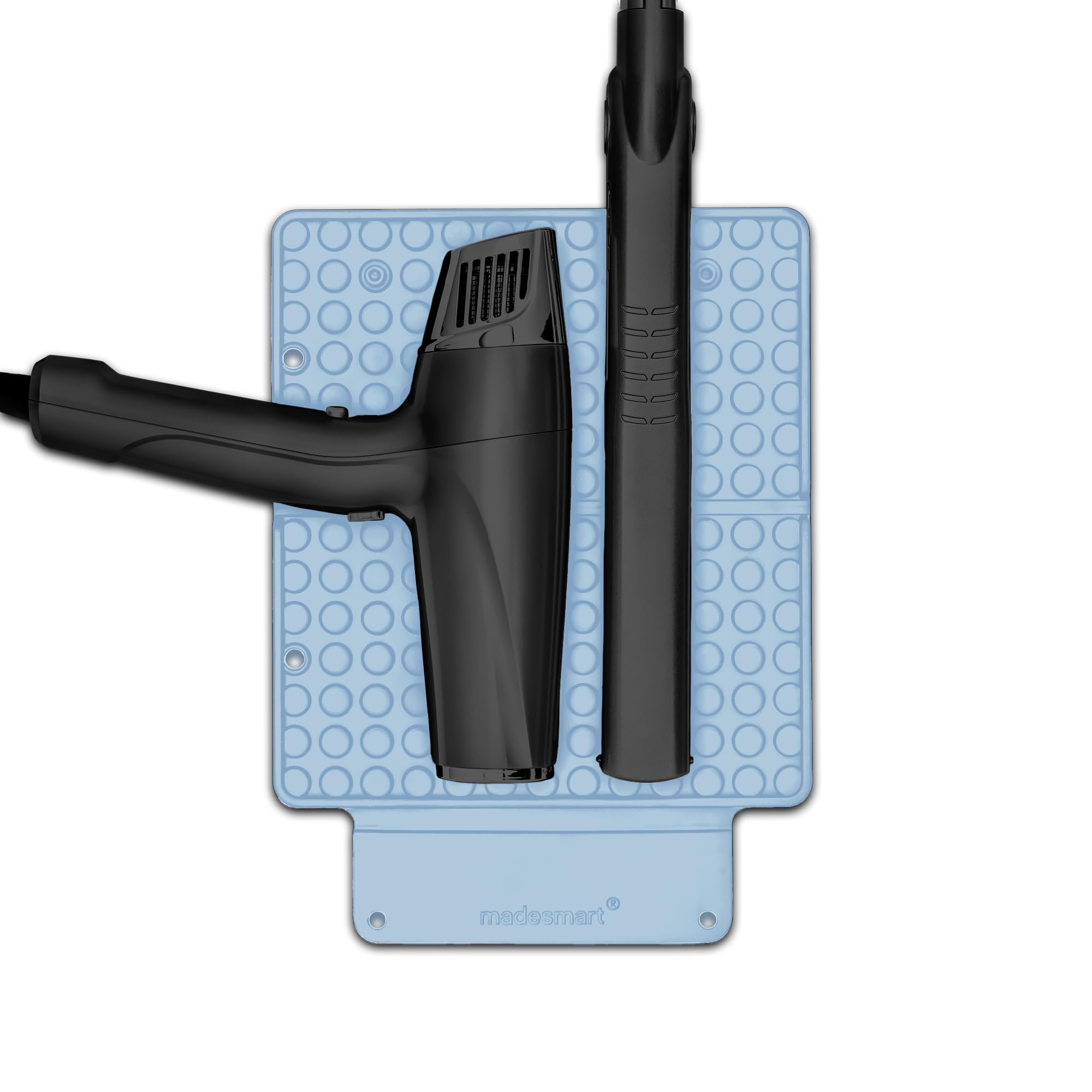 madesmart Large Styling Heat Mat - Grey | Vanity Collection | Heat-Resistant Silicone | Vanity & Countertop Protection | Wrap-Ar