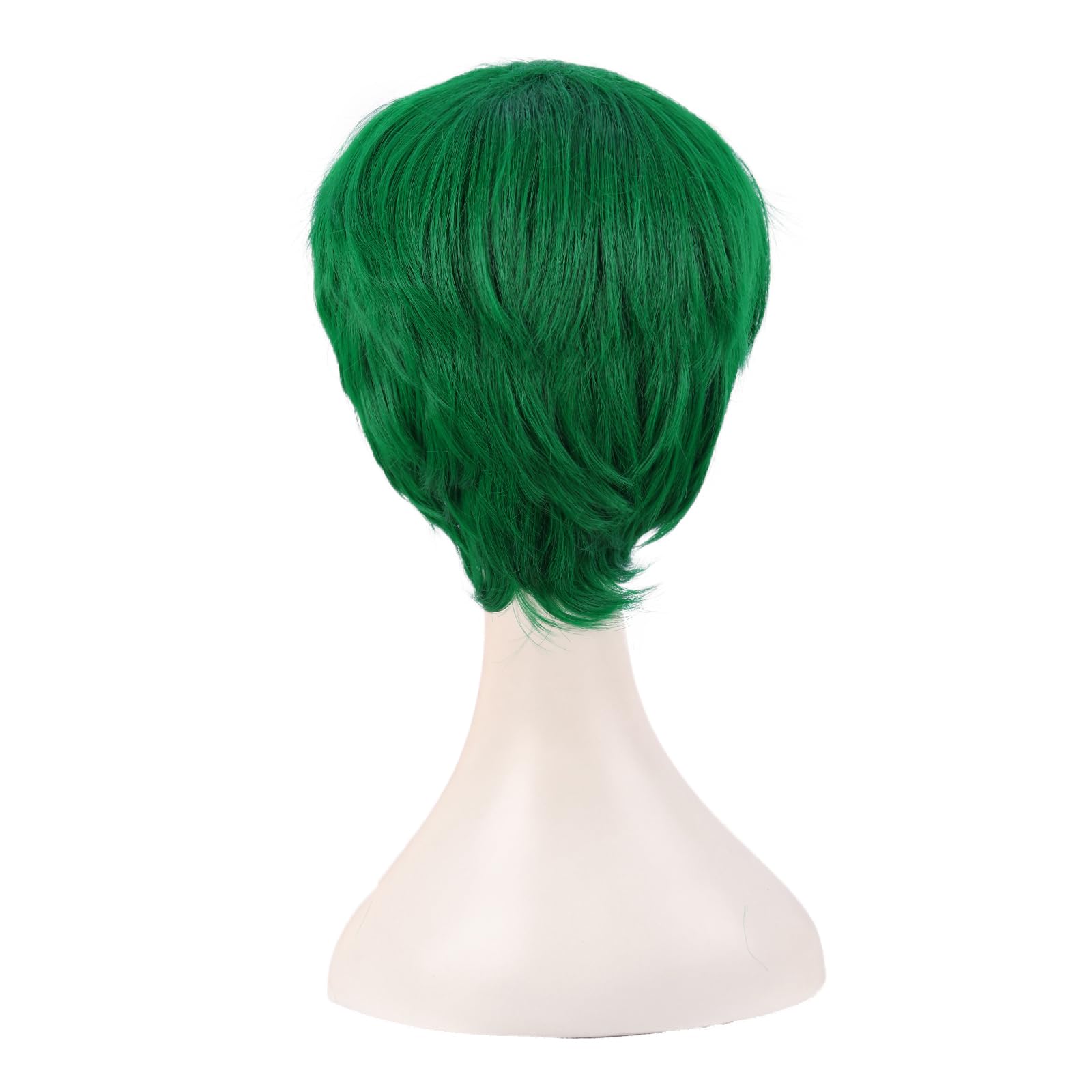 MapofBeauty 10 Inch/25 cm Fashion Women Natural Short Curly Wig (Grass Green)