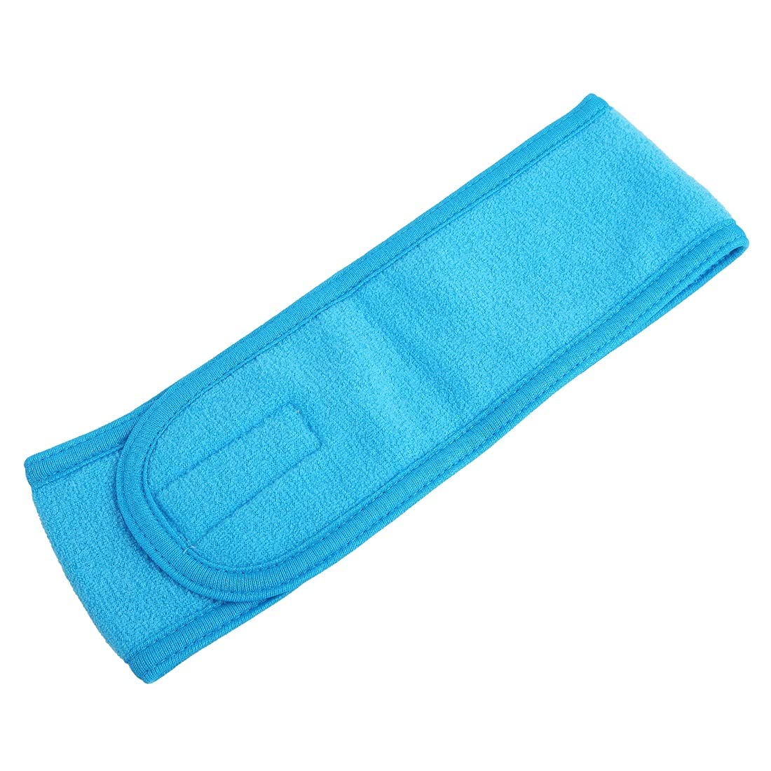Digital Shoppy Adjustable Wide Hairband Yoga Spa Bath Shower Makeup Wash Face Cosmetic Headband For Women (Blue)