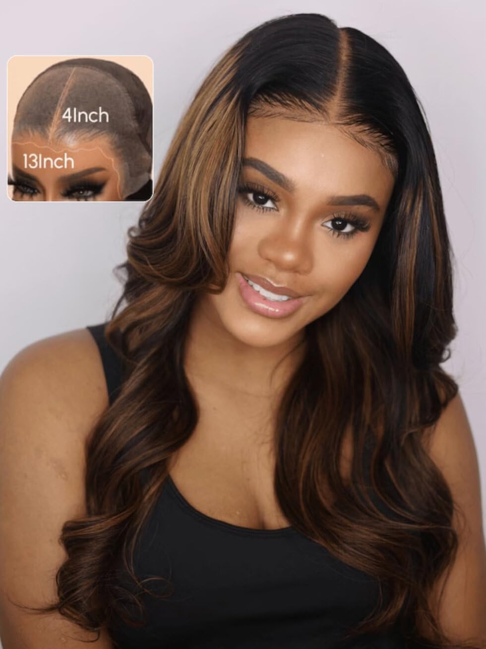 Unice Pre Everything Glueless Frontal Wig Balayage Highlight Body Wave 13X4 Hd Pre Cut Lace Front Wigs Human Hair Pre Bleached K