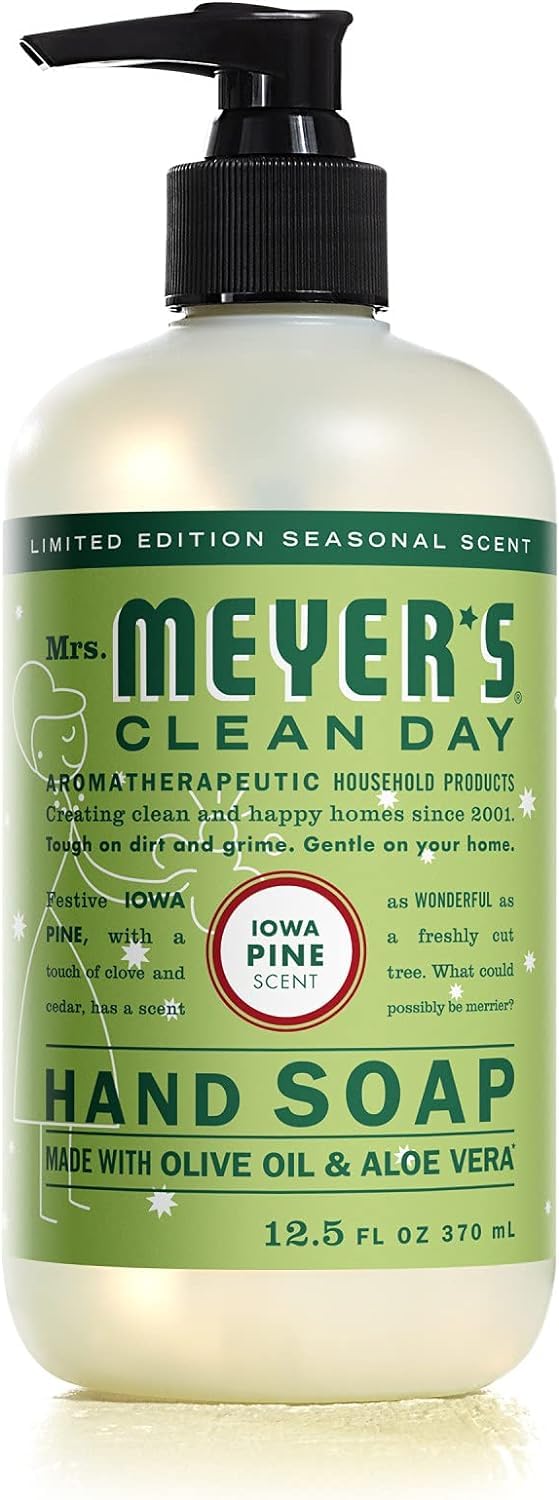 Mrs. Meyer's Clean Day Liquid Hand Soap Iowa Pine, 12.5 Fl Oz (Pack of 2)