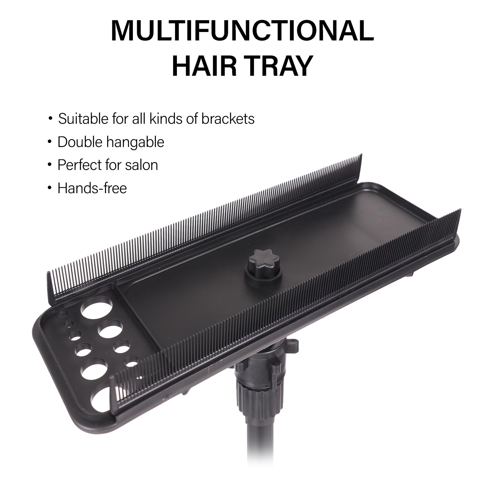 AIHOPESTO Hair Extension Holder Hair Extension Hanger Braiding Hair Rack Hair Extension Tool Double-Side Teeth Extension Display