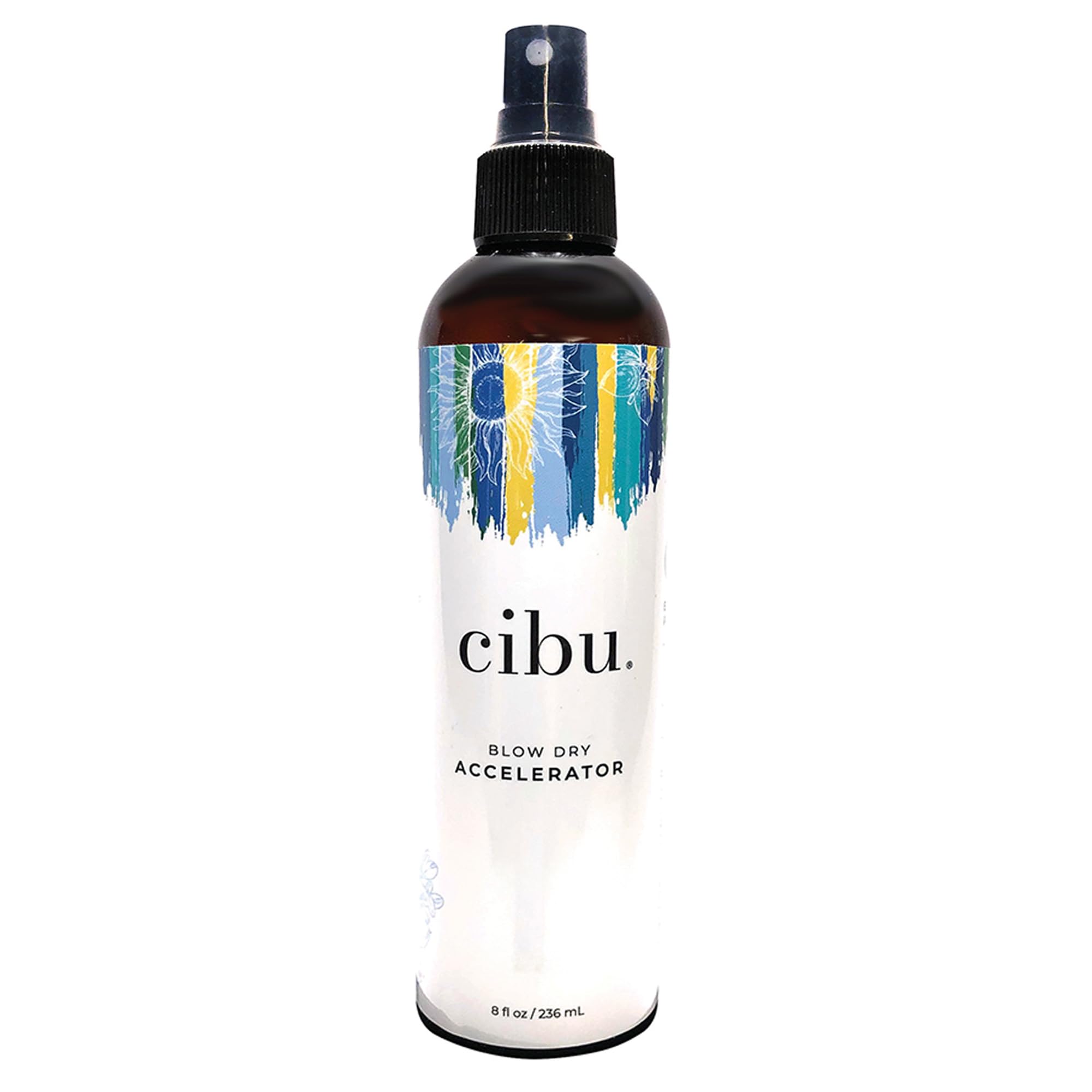 CIBU Blow Dry Accelerator | Styling Spray for Quickly Drying Hair | AtHome Frizz Treatment | Heat Protectant | 8 Ounces