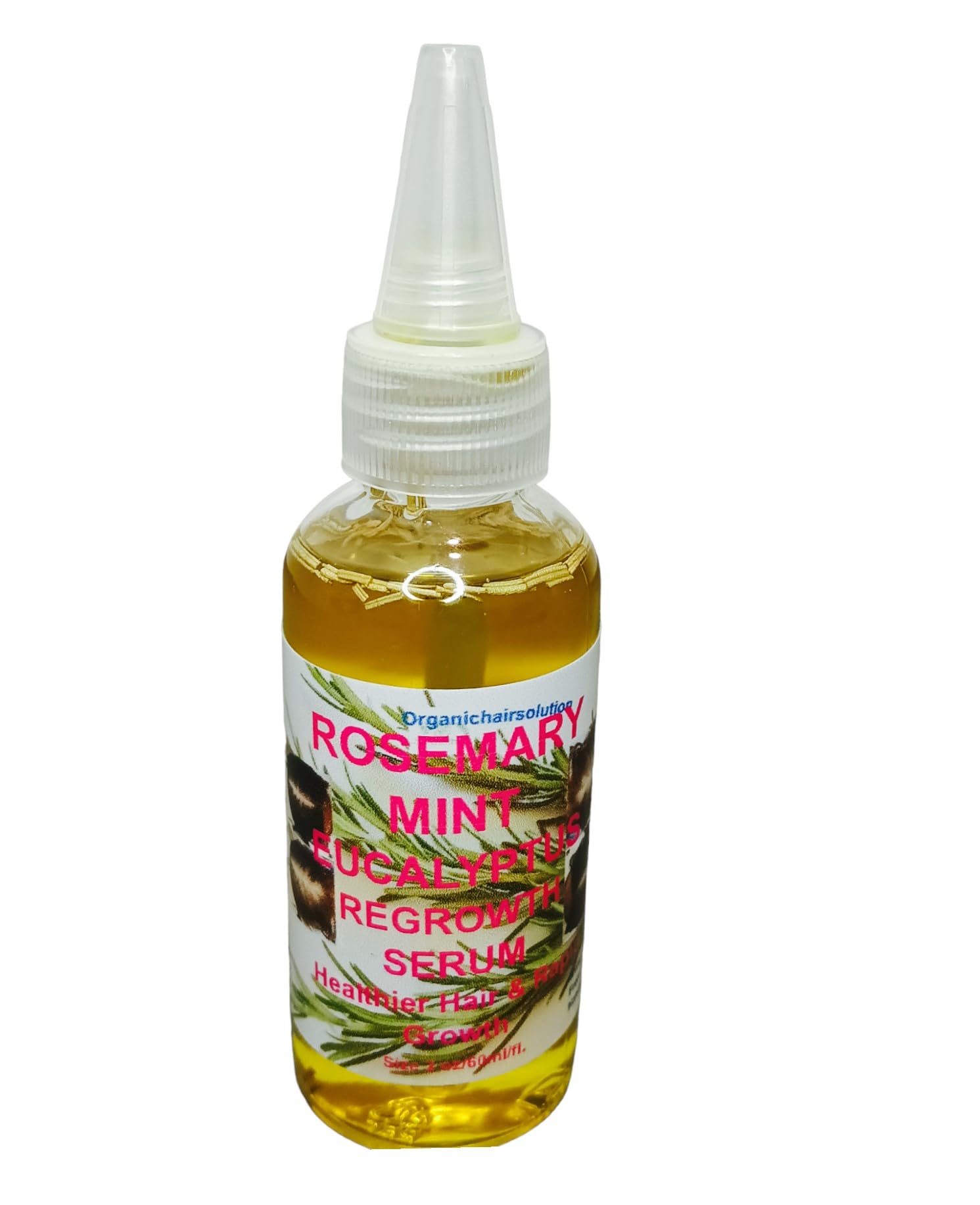 Organic Hair Solution Rosemary Mint Eucalyptus Solution for Thicker, Longer & Fuller Hair  Nourishing Oil for Split Ends, Dry S