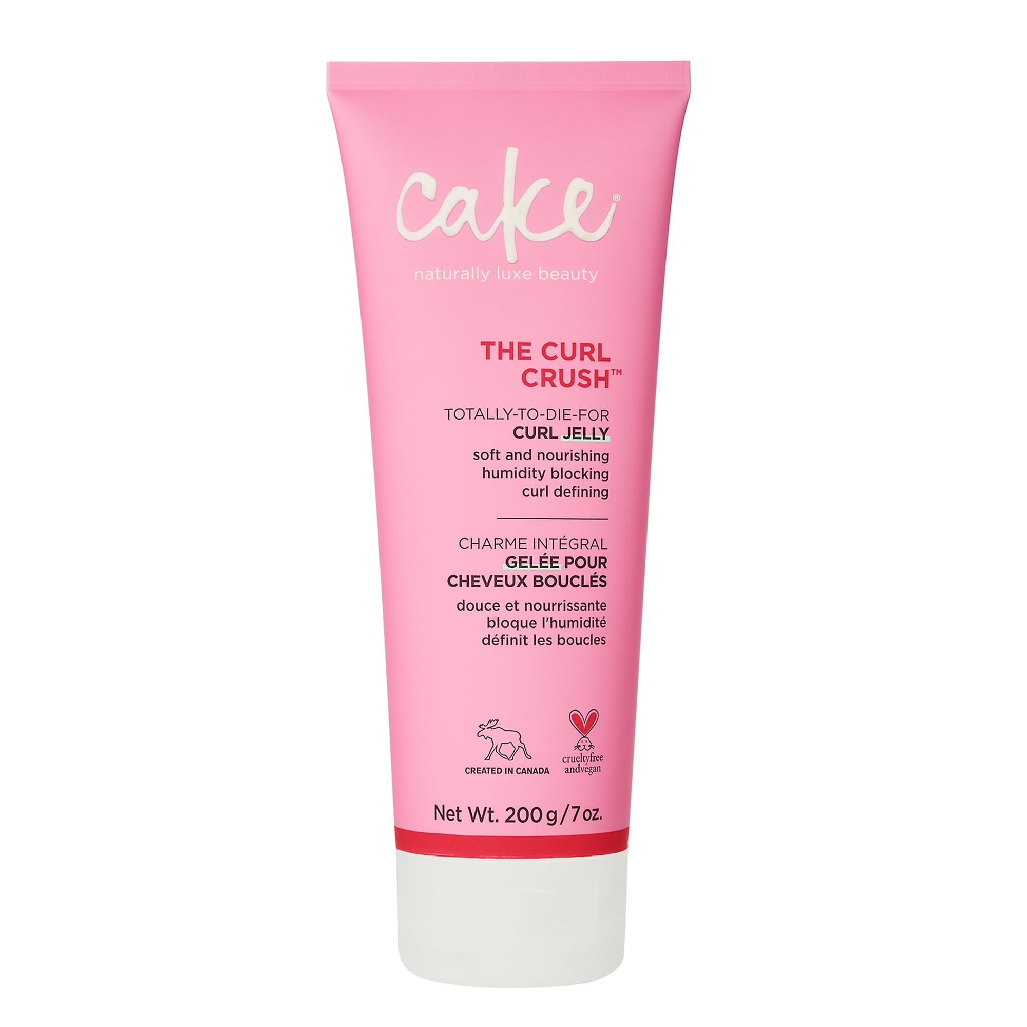 Cake Beauty Curl Jelly, The Curl Crush - Moisturizes & Nourishes Curls - Lightweight for Soft Hold & Shiny Finish - Humidity Blo