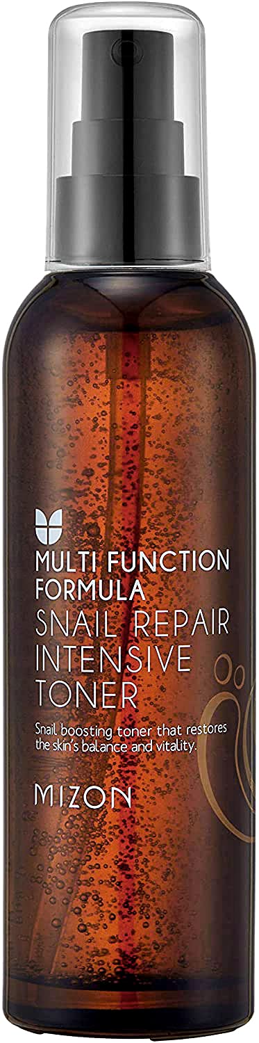 Mizon Snail Repair Intensive Toner, Snail Mucin, Hyaluronic Acid, Adenosine, Centella Asiatica Moisturizer, Wrinkle-Care, Safe F