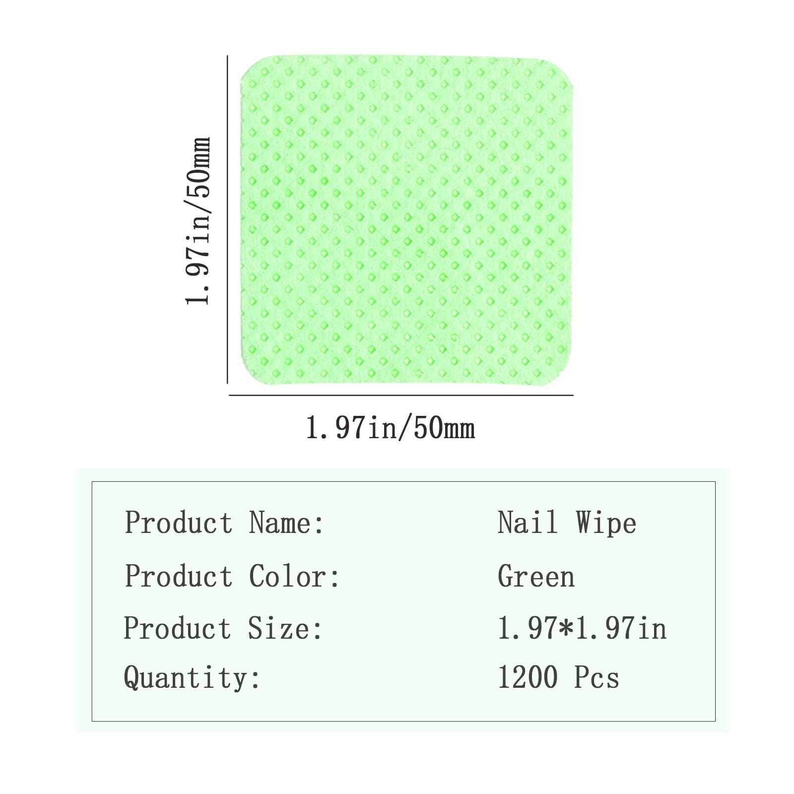 1200Pcs Lint Free Nail Wipes Lint Free Wipes, Glue Wipes For Eyelash Extension, Glue Cleaning Wipe Lint Free Non Lint Nail Wipes