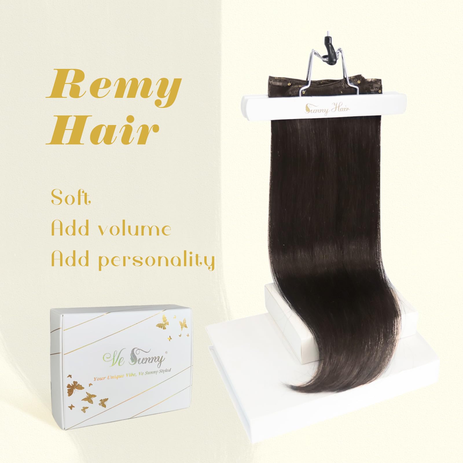 Ve Sunny Clip In Hair Extensions Real Human Hair Dark Brown Human Hair Clip In Extensions Remy Human Hair Clip In Extensions Dar