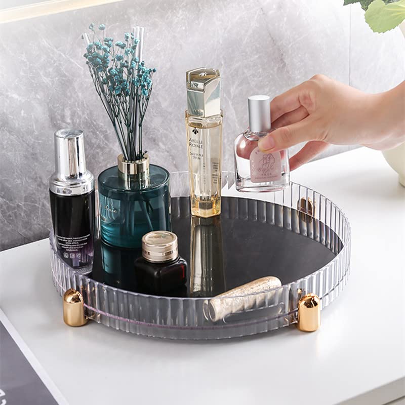 Makeup Perfume Organizer, 360 Rotating Skincare Organizer, Vanity Tray, Spinning Cosmetics Organizer For Dresser, Vanity, Bathro