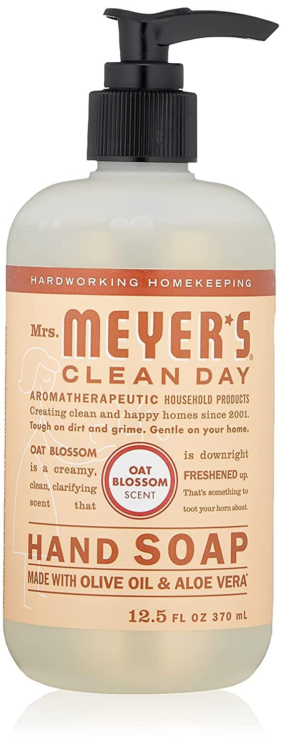 Mrs. Meyer 'S Liquid Hand Soap Variety Pack (Peppermint + Oat Blossom) 12.5 Oz. (Pack Of 2)