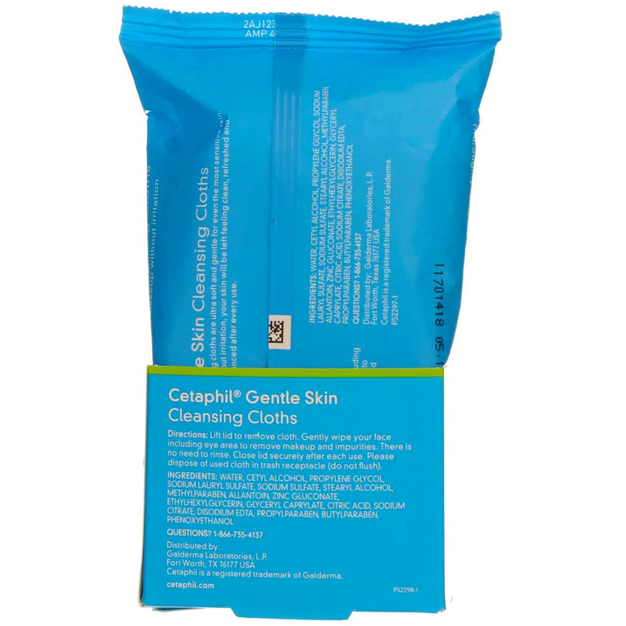 Cetaphil Gentle Skin Cleansing Cloths, 25 Sheets (Pack Of 4)