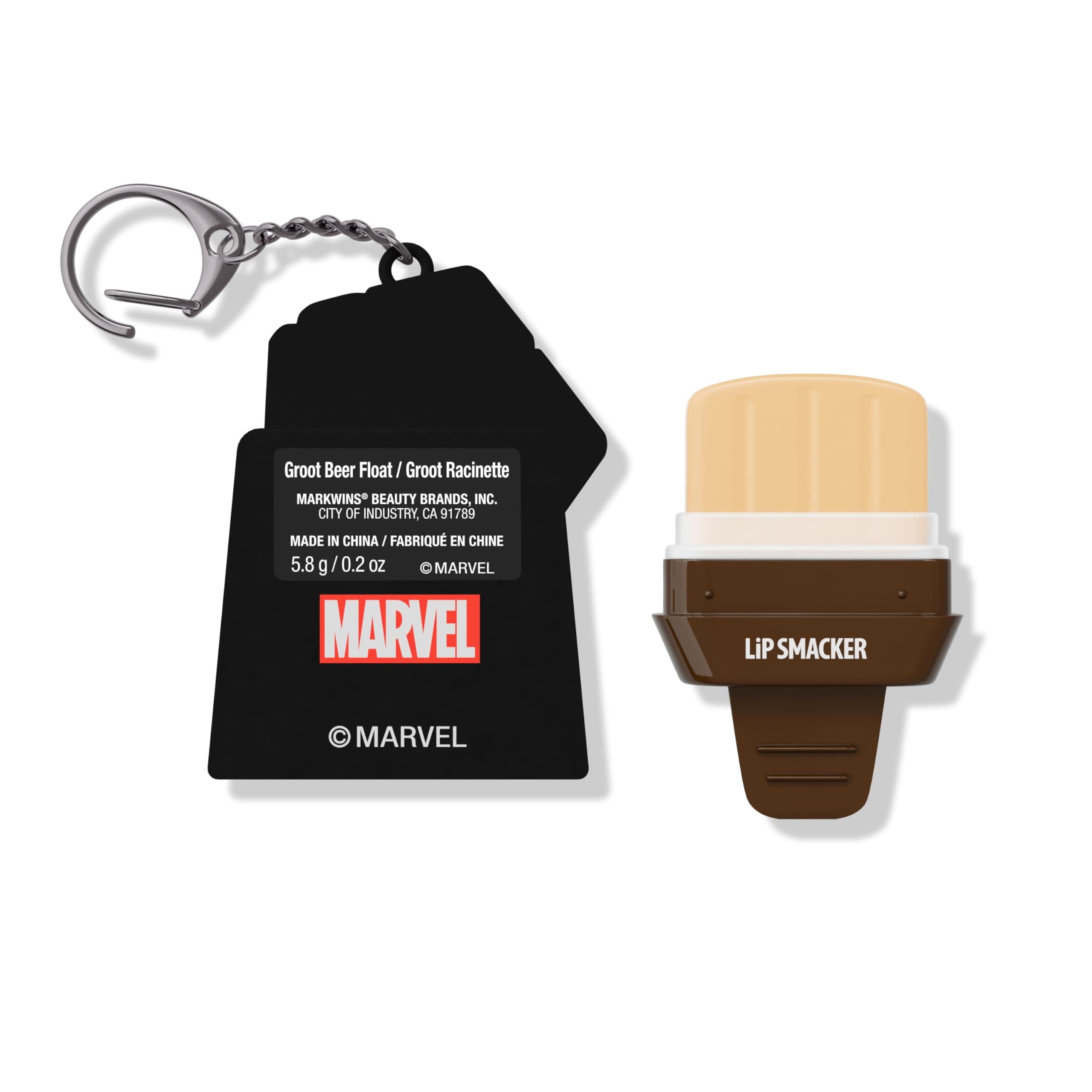 Lip Smacker Marvel, Guardians Of The Galaxy, Keychain, Lip Balm For Kids - Groot (Keychain)