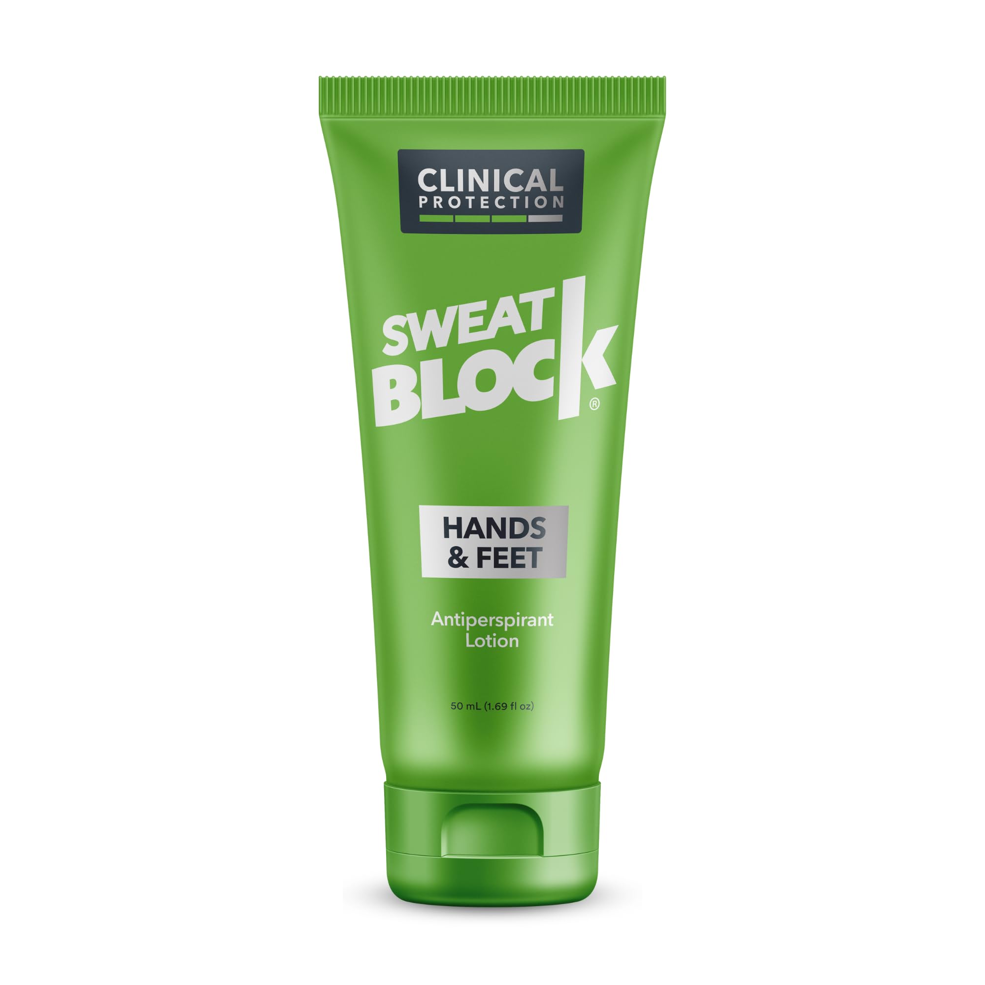 SweatBlock Antiperspirant Lotion for Hands & Feet - CLINICAL STRENGTH for Men & Women - Hyperhidrosis Aid to Stop Excessive Swea
